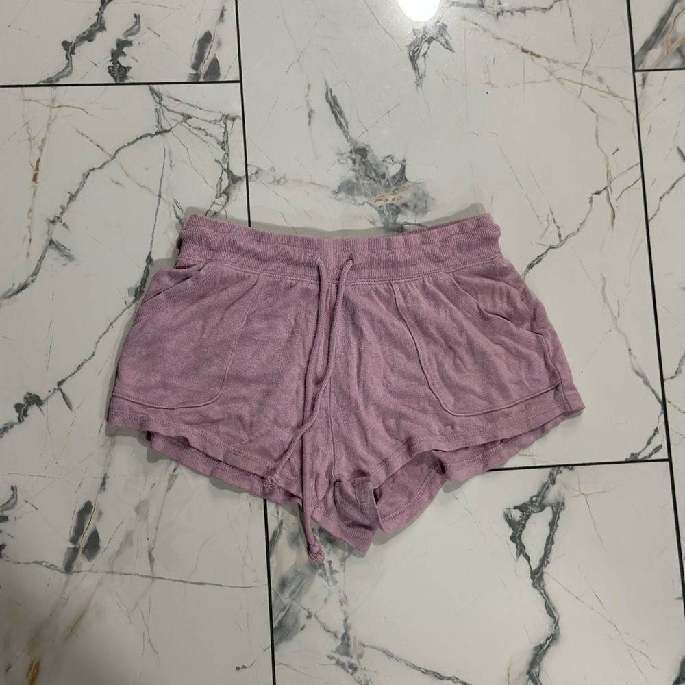 Women’s Purple Drawstring Shorts